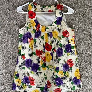Kate Spade Live Colorfully Sleeveless Floral Top